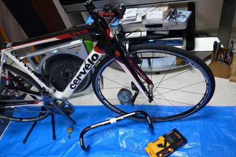 Cervelo R3ハンドル交換