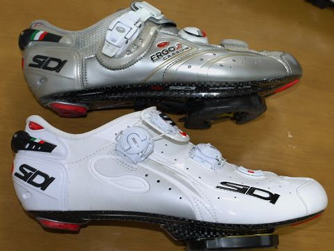 SIDI WIRE sp carbon verniceとERGO2の比較
