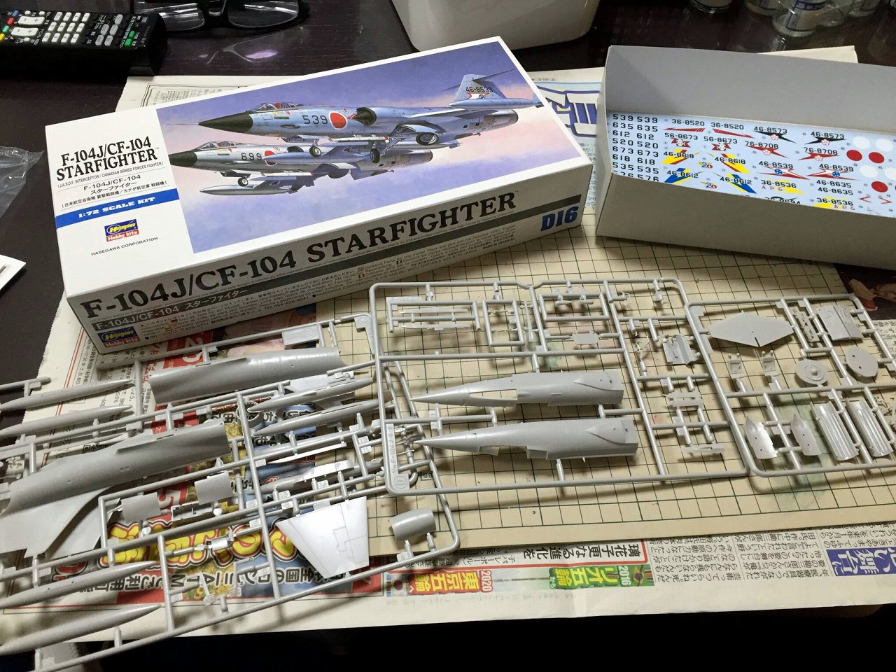 1/72 F-104 スターファイターの製作 メタリック塗装は楽しいな