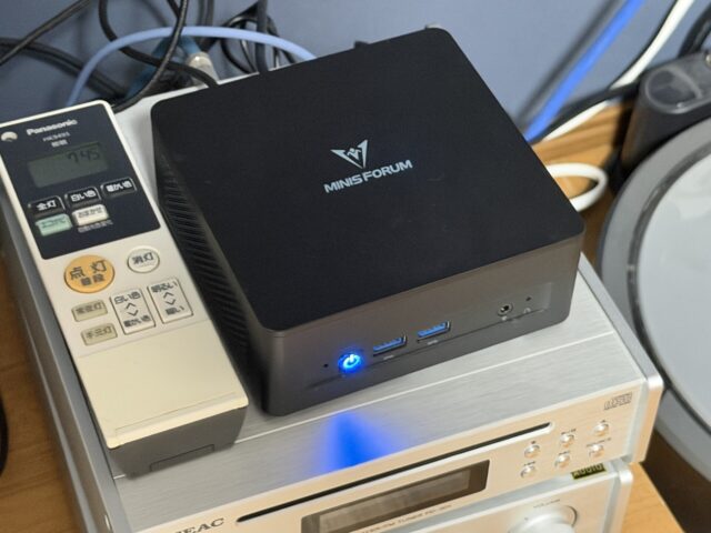 MINISFORUM UM690 Slimの整備済品を導入