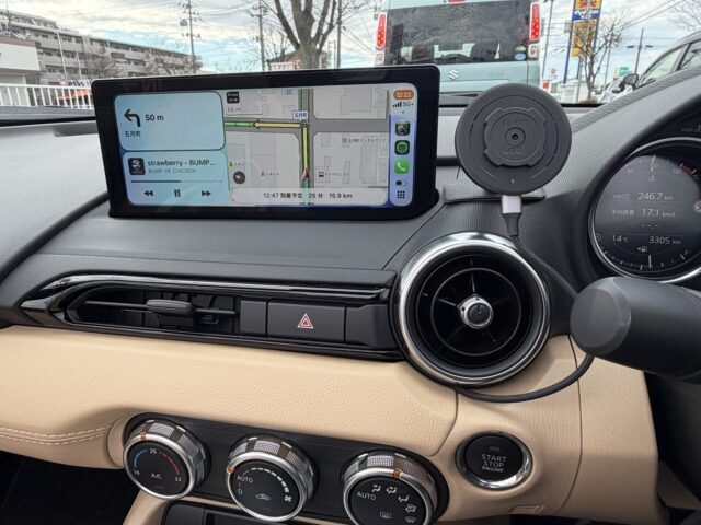 2025年のマツダ2とロードスターの純正ナビとCarPlay連携