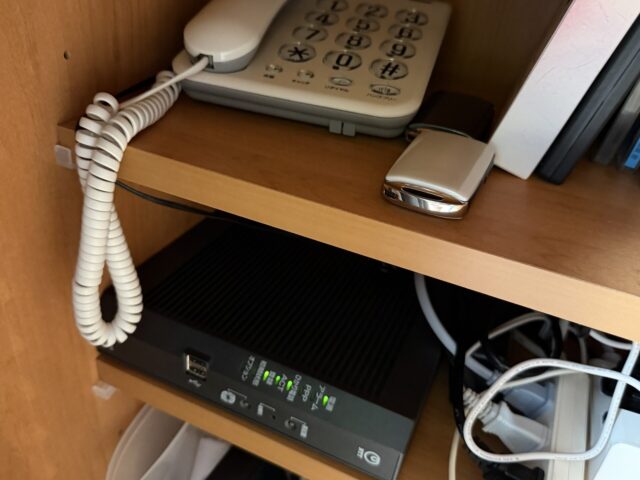 光回線の切り替えと屋内LAN配線の工事の下見