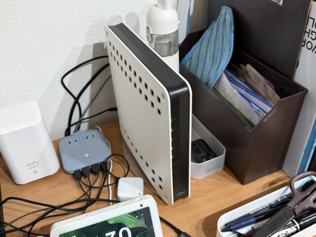 Aterm WX11000T12の設定とケーブル類の整理など